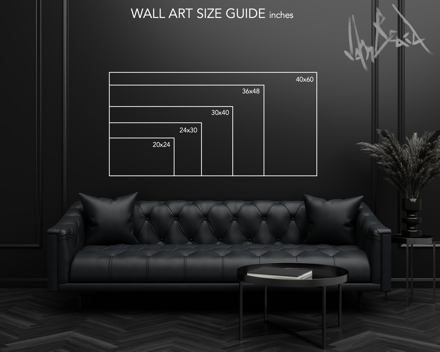 Silhouette I Artist Enhanced Canvas Print