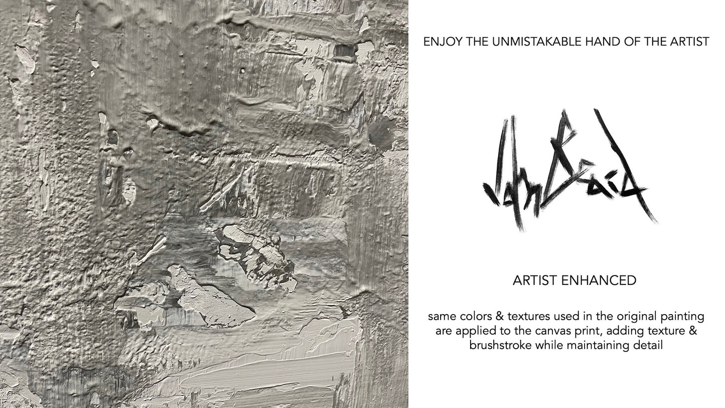 Platinum and Yellow Artist Enhanced Canvas Print