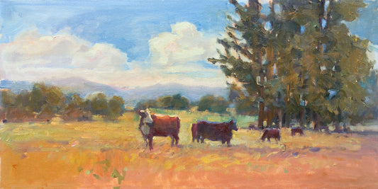 Cows Artist Enhanced Canvas Print