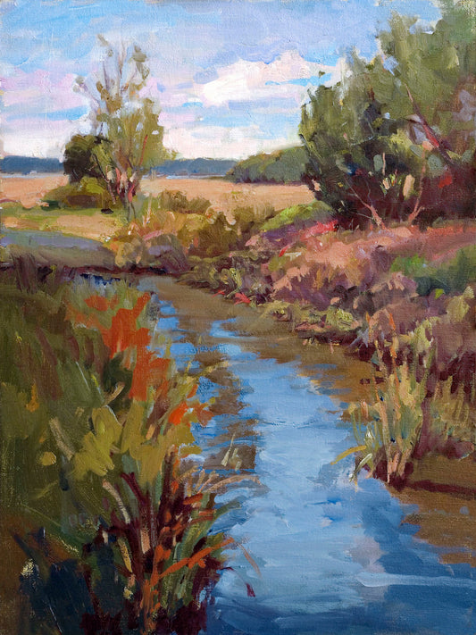 Marsh Colors Artist Enhanced Canvas Print