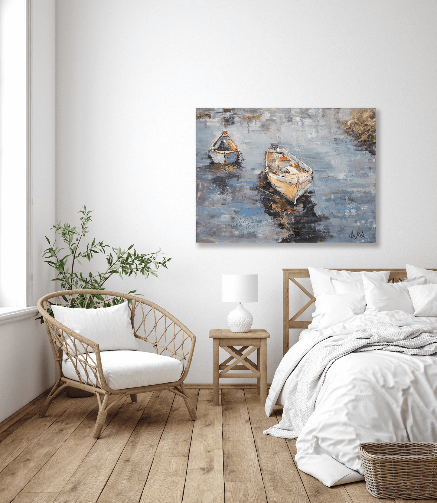 Patiently Waiting Artist Enhanced Canvas Print
