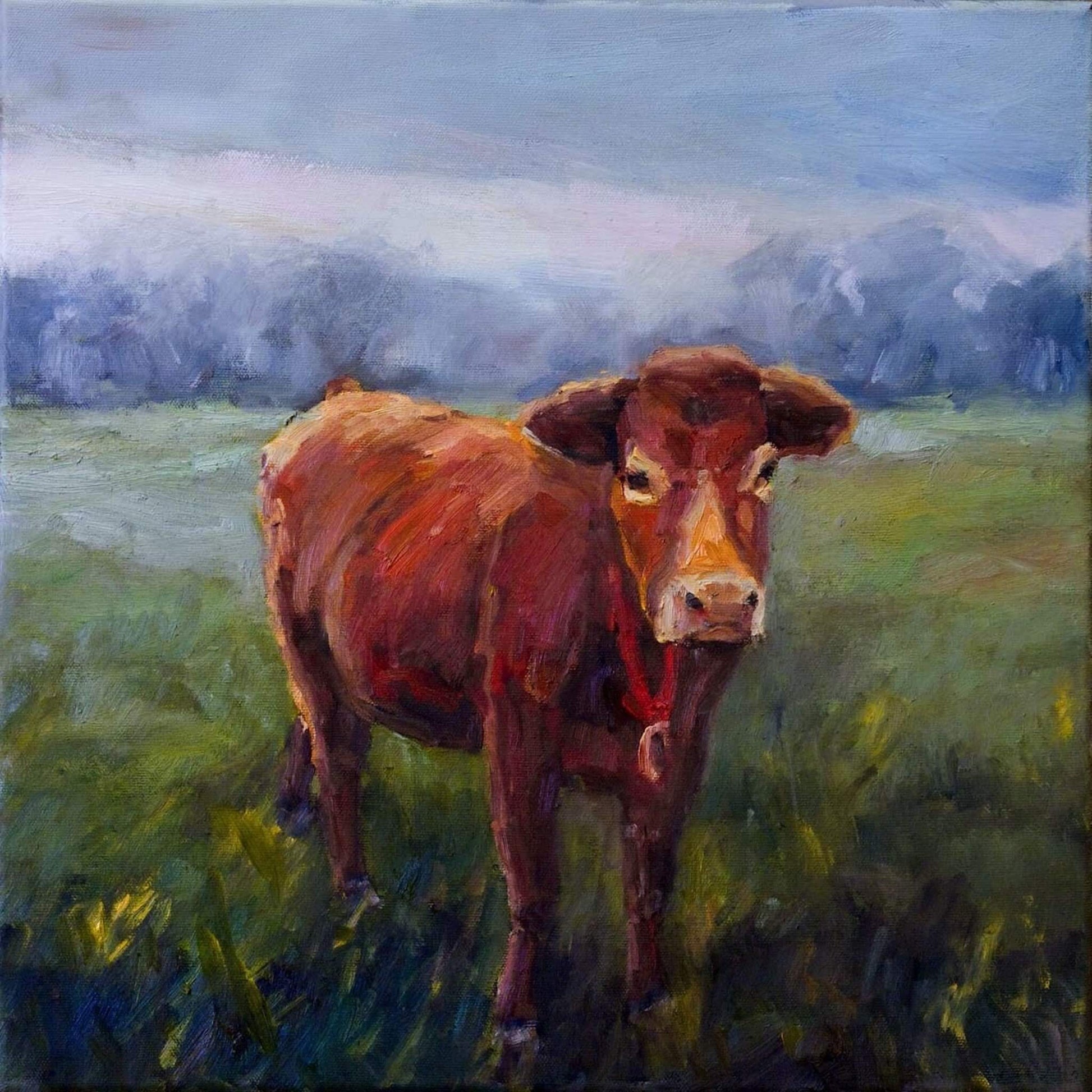 Realism Art Red Cow Bell John Beard Collection