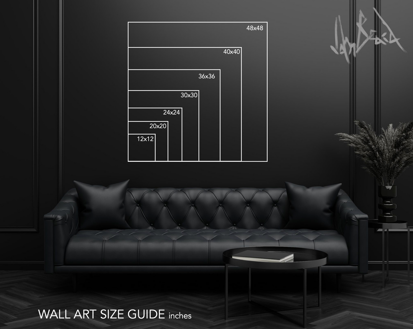 Black & Gray IV Fine Art Paper Print