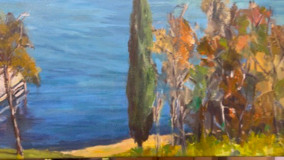 Cabin View Original by John Beard, 30x76