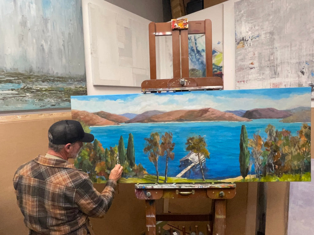 Cabin View Original by John Beard, 30x76