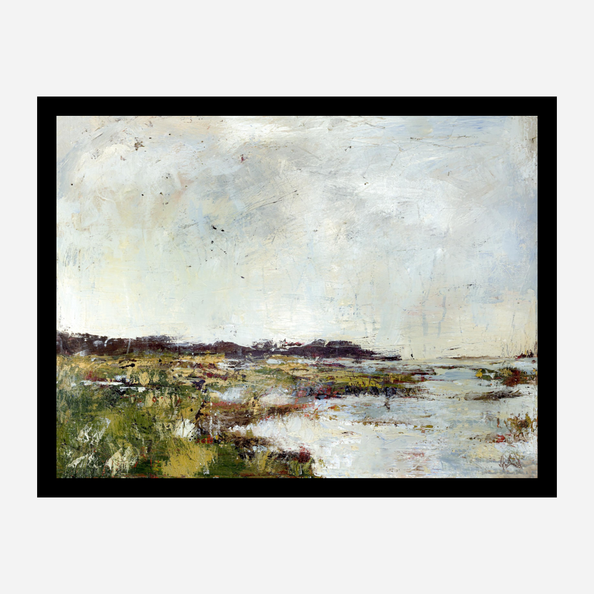 Abstract Marsh Fine Art Paper Print