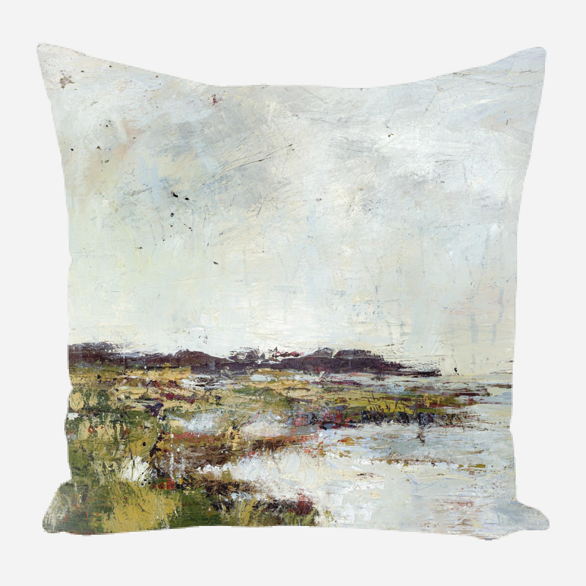 Abstract Marsh Pillow
