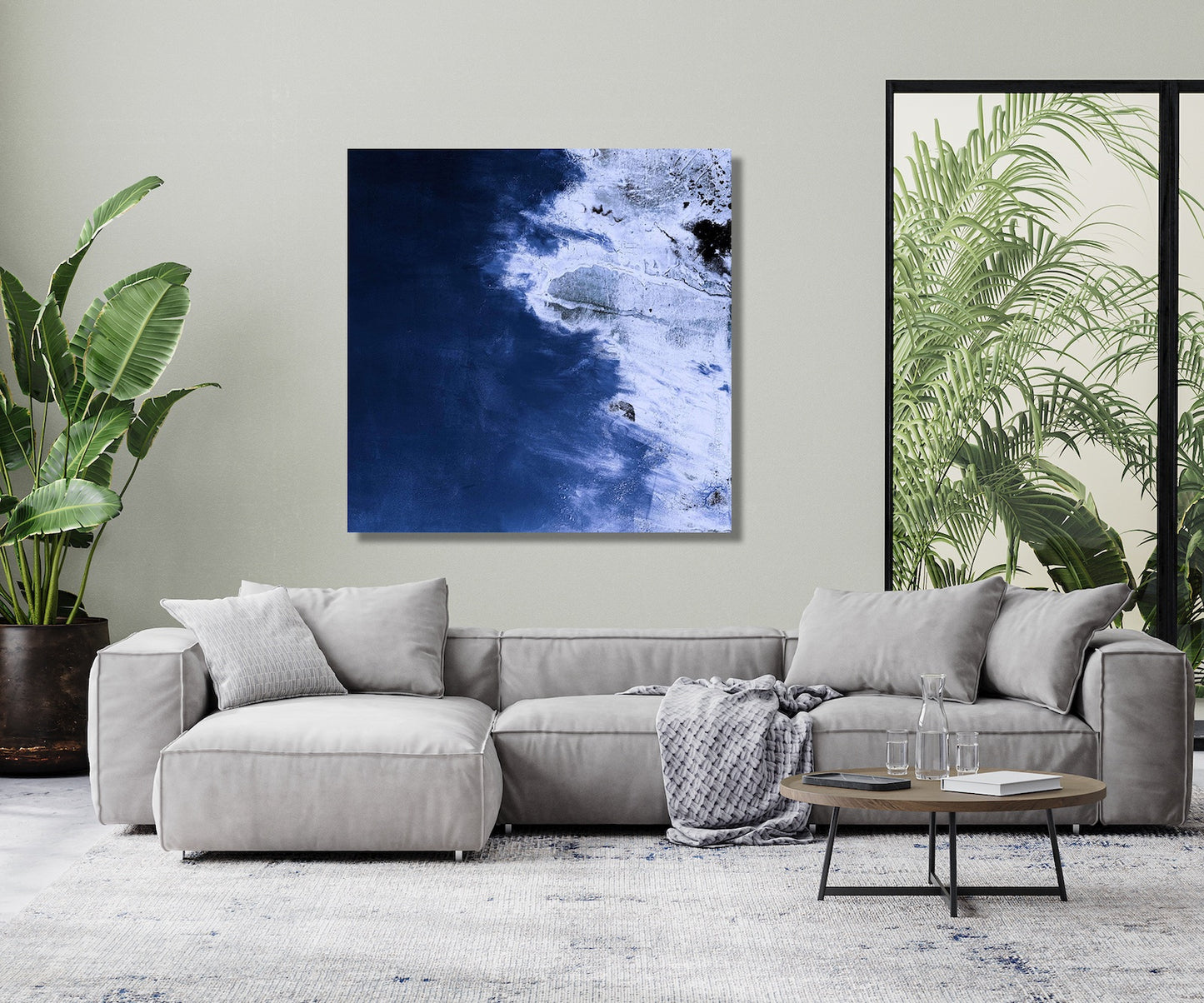 Aerial High Gloss Metal Print