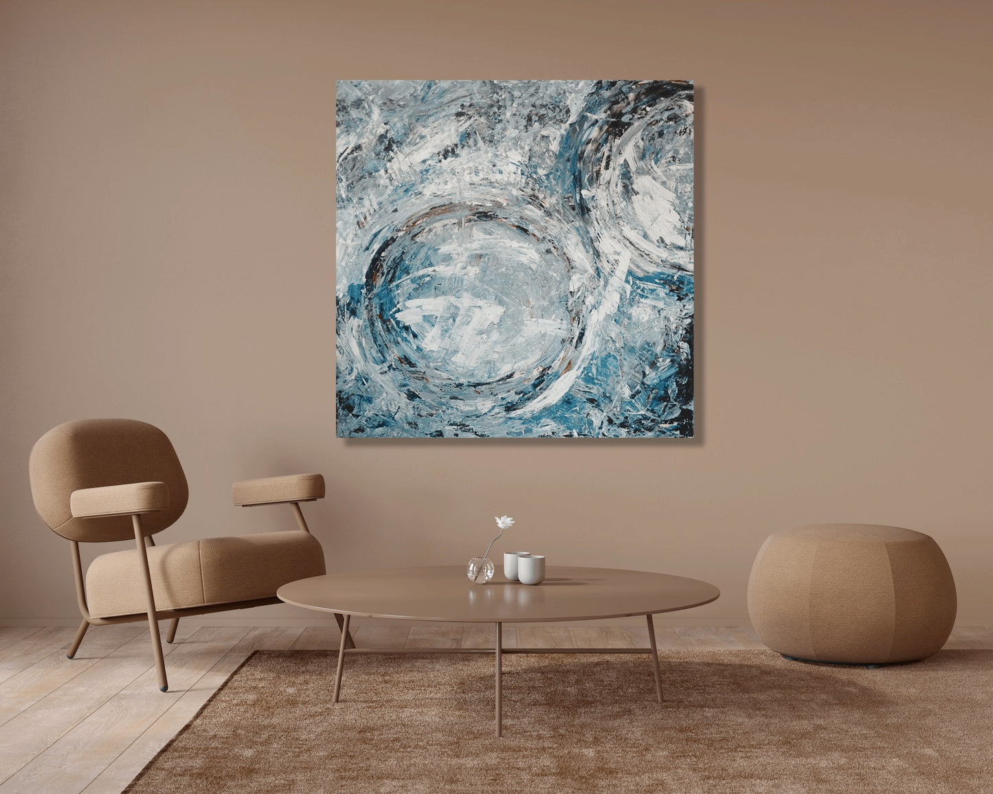 Aqua Azul II High Gloss Metal Print