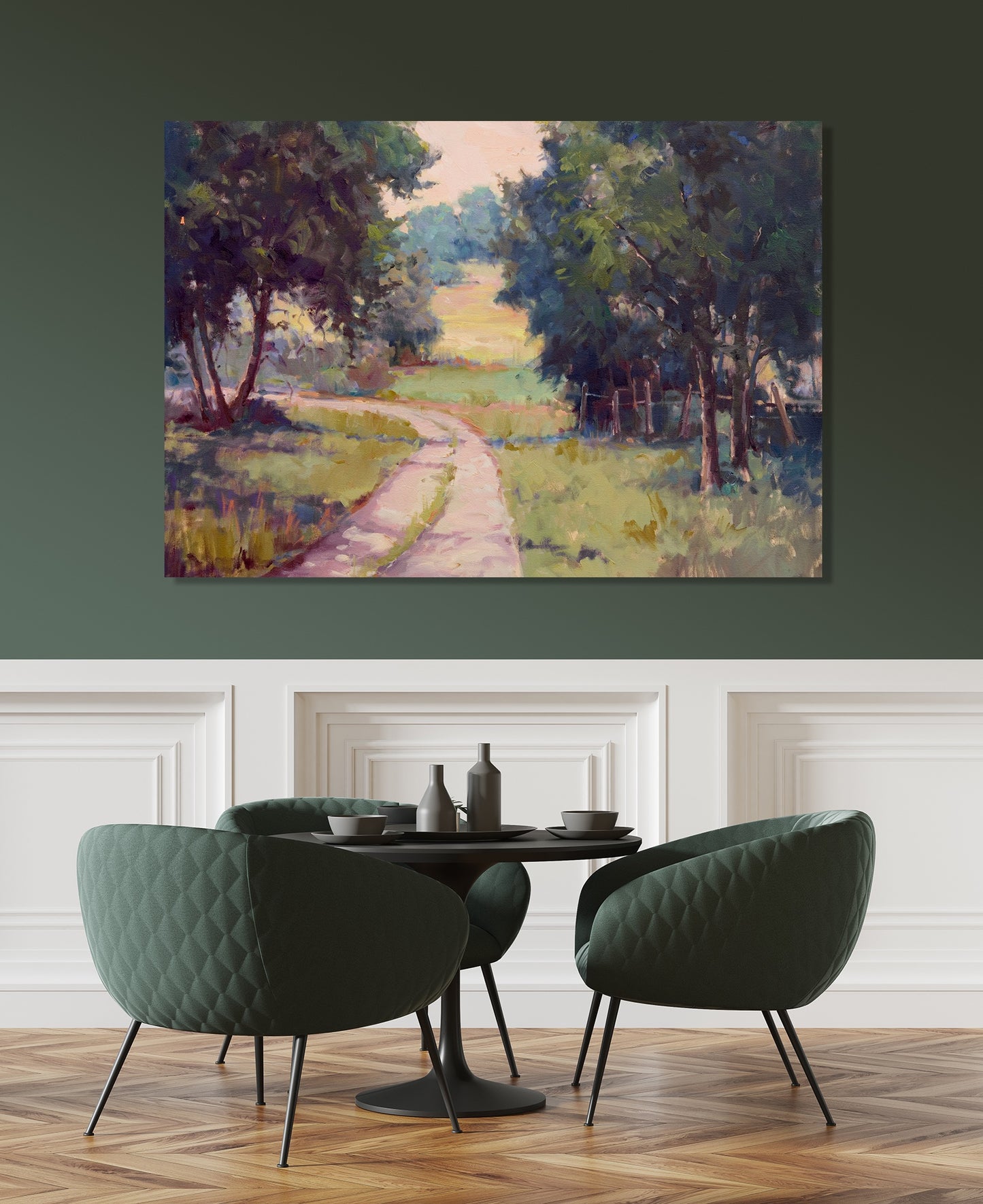 Around The Bend High Gloss Metal Print