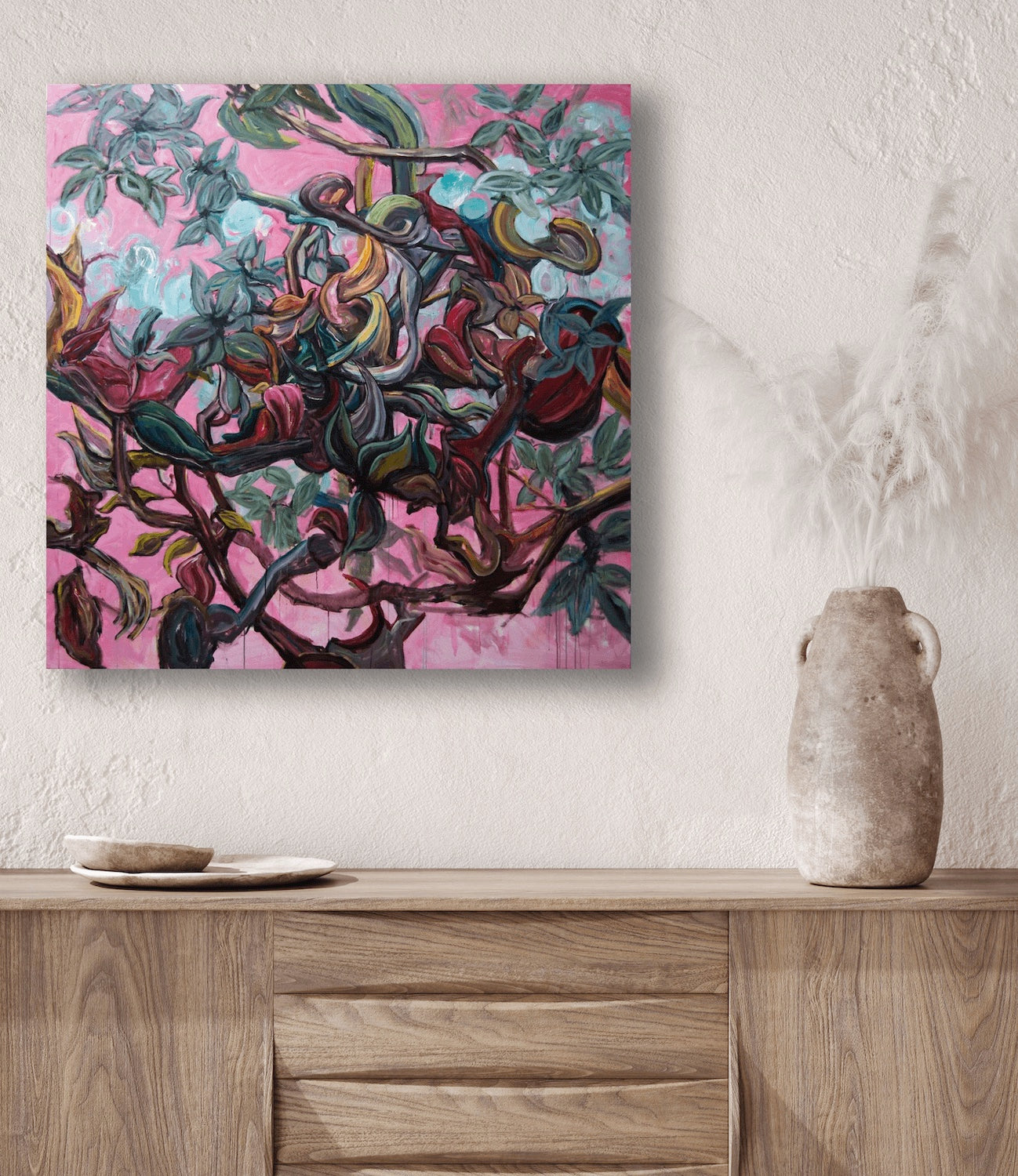 Aviary II High Gloss Metal Print