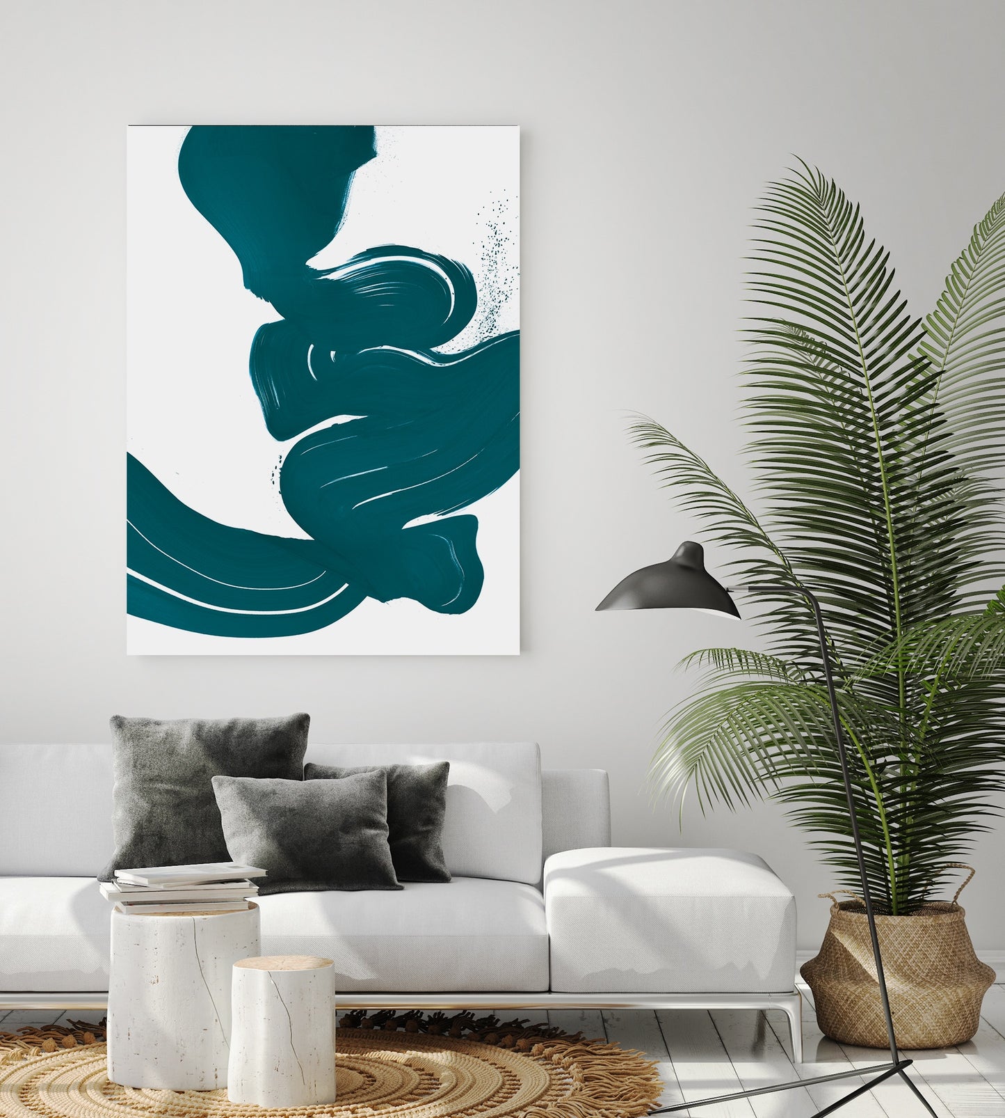 Azure High Gloss Metal Print