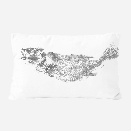 Black and White Gills Pillow