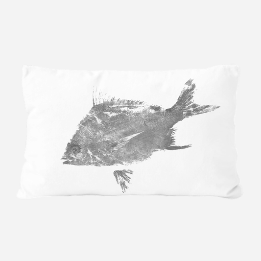 Black and White Little Guy Pillow