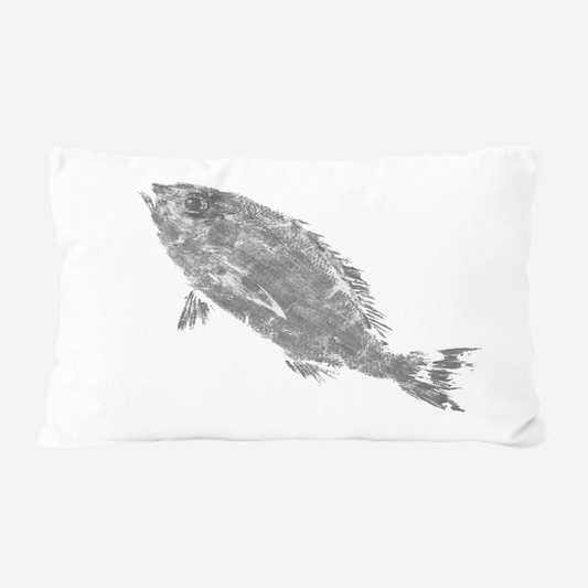 Black and White Snapper Pillow