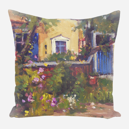 Blue Gate Pillow