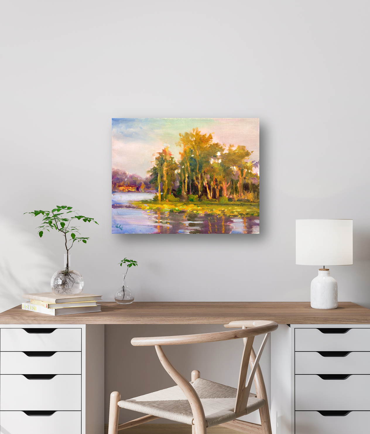 Bright Island Artist Enhanced Canvas Print