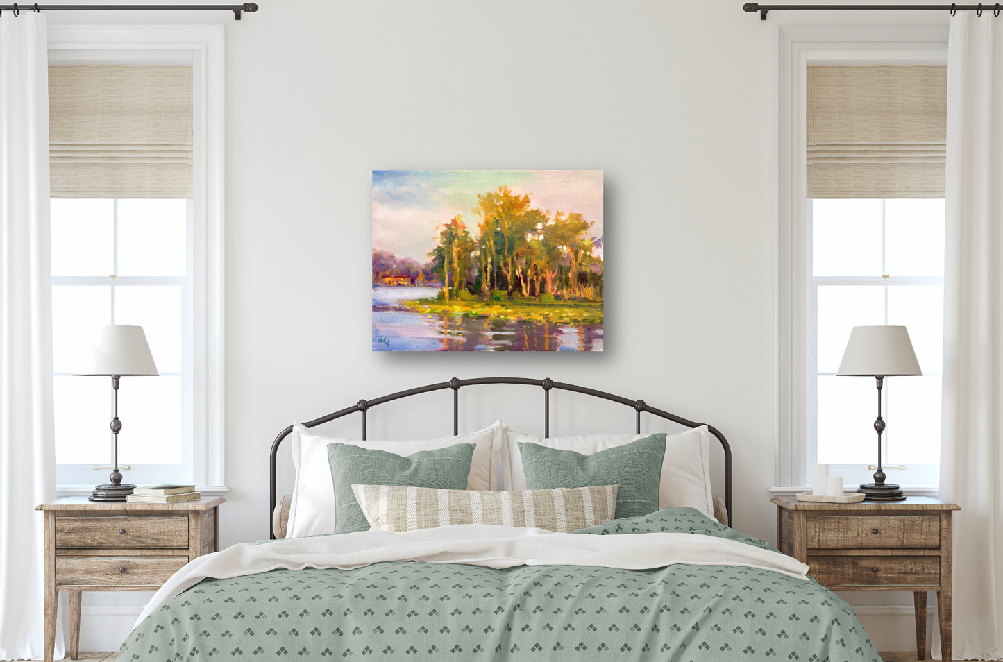 Bright Island Artist Enhanced Canvas Print