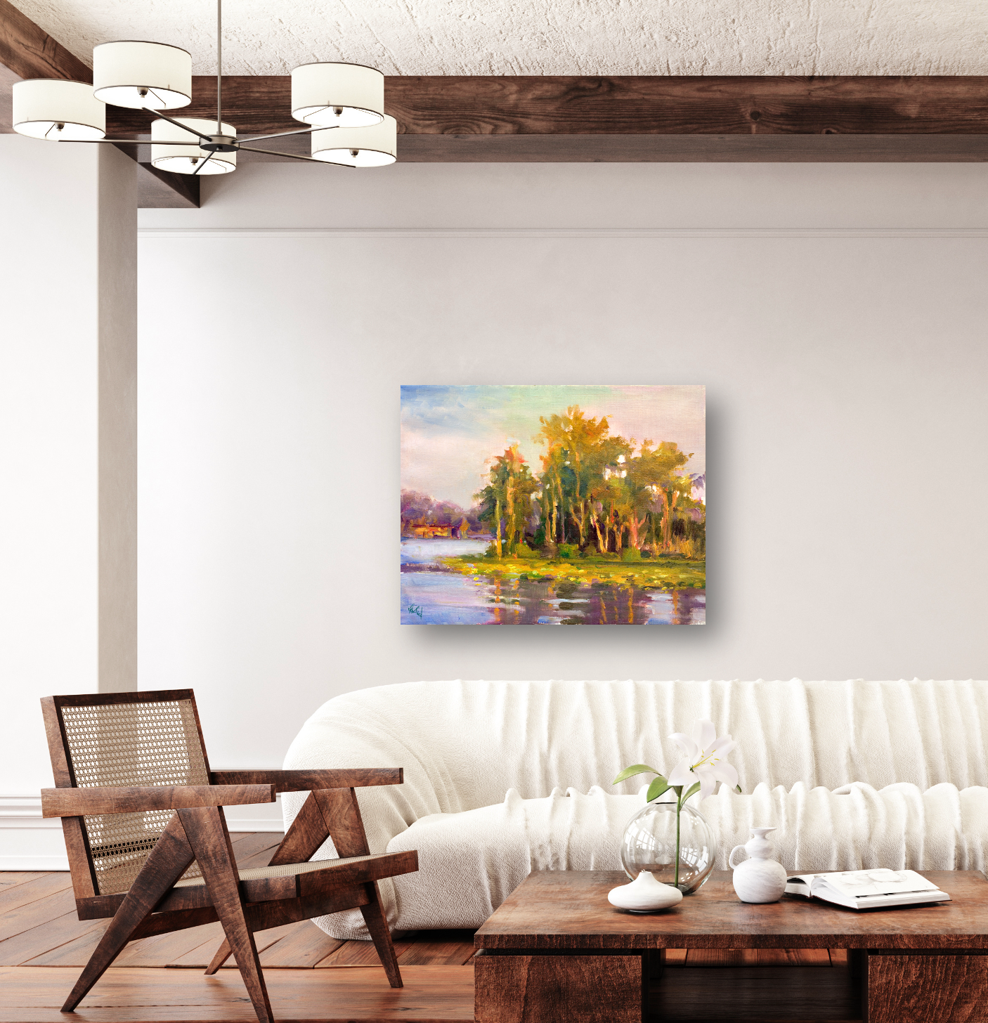 Bright Island Artist Enhanced Canvas Print