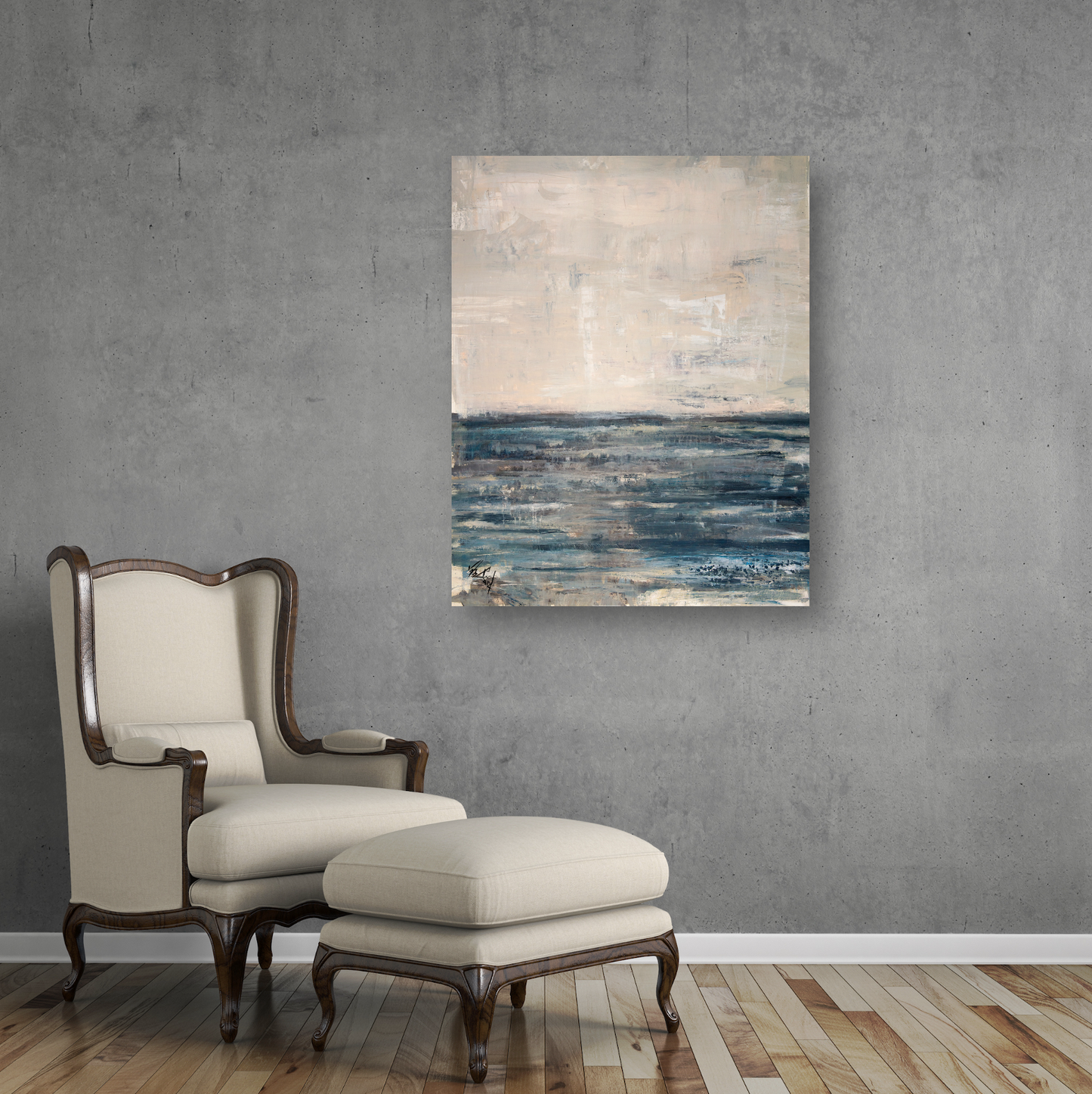 Calm Sea Artist Enhanced Canvas Print