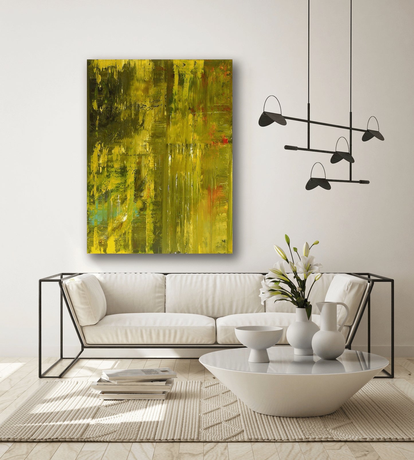 Campos de Verde High Gloss Metal Print