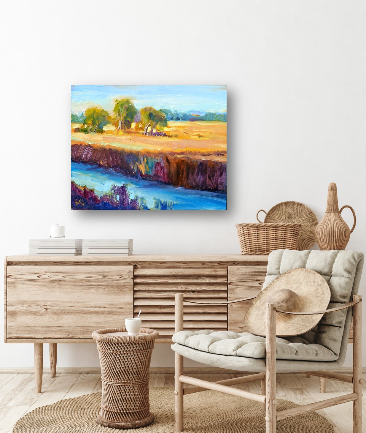 Charleston Marsh Artist Enhanced Canvas Print