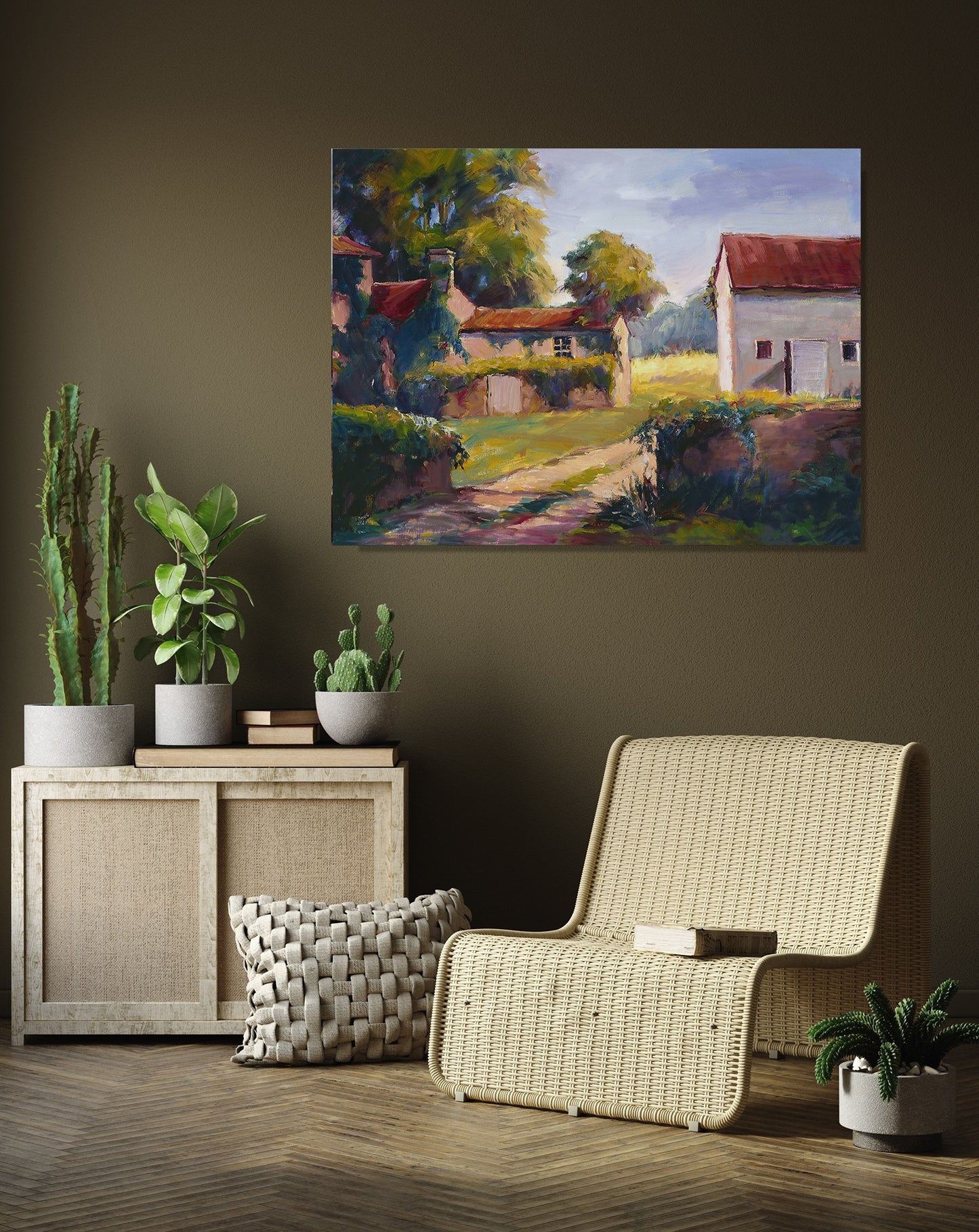 Chateau de la Mong High Gloss Metal Print