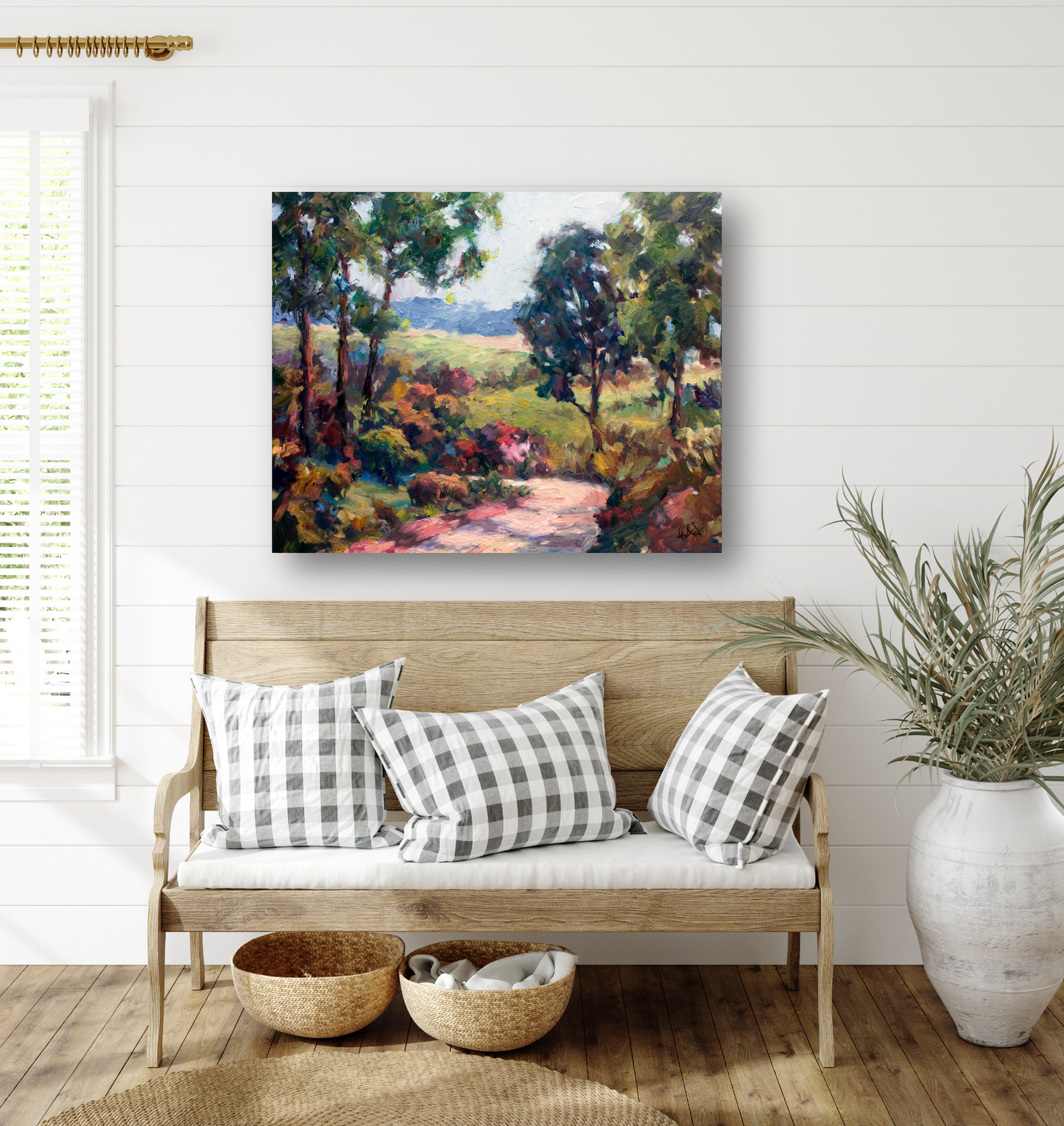 Country Curve Artist Enhanced Canvas Print