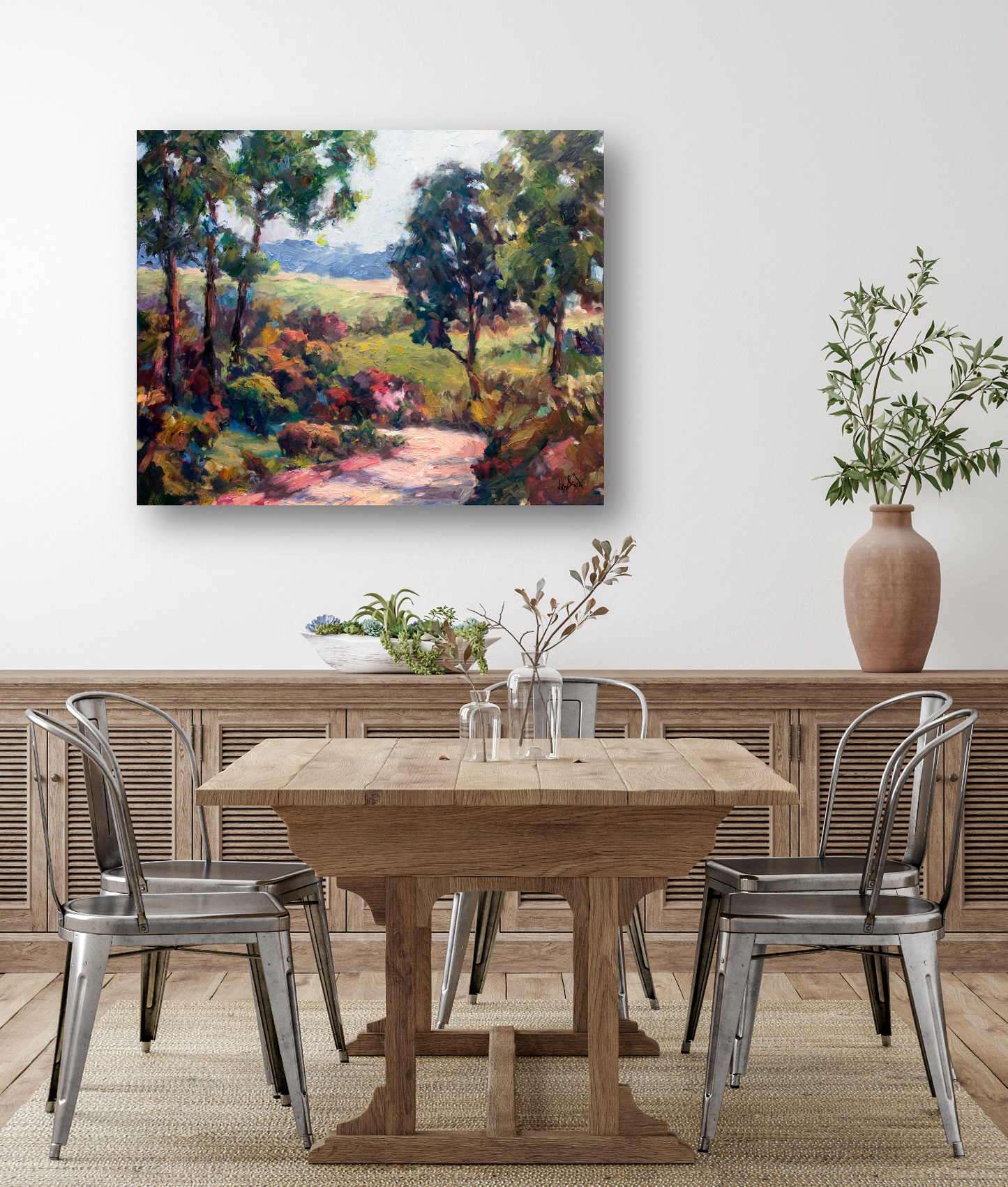 Country Curve Artist Enhanced Canvas Print