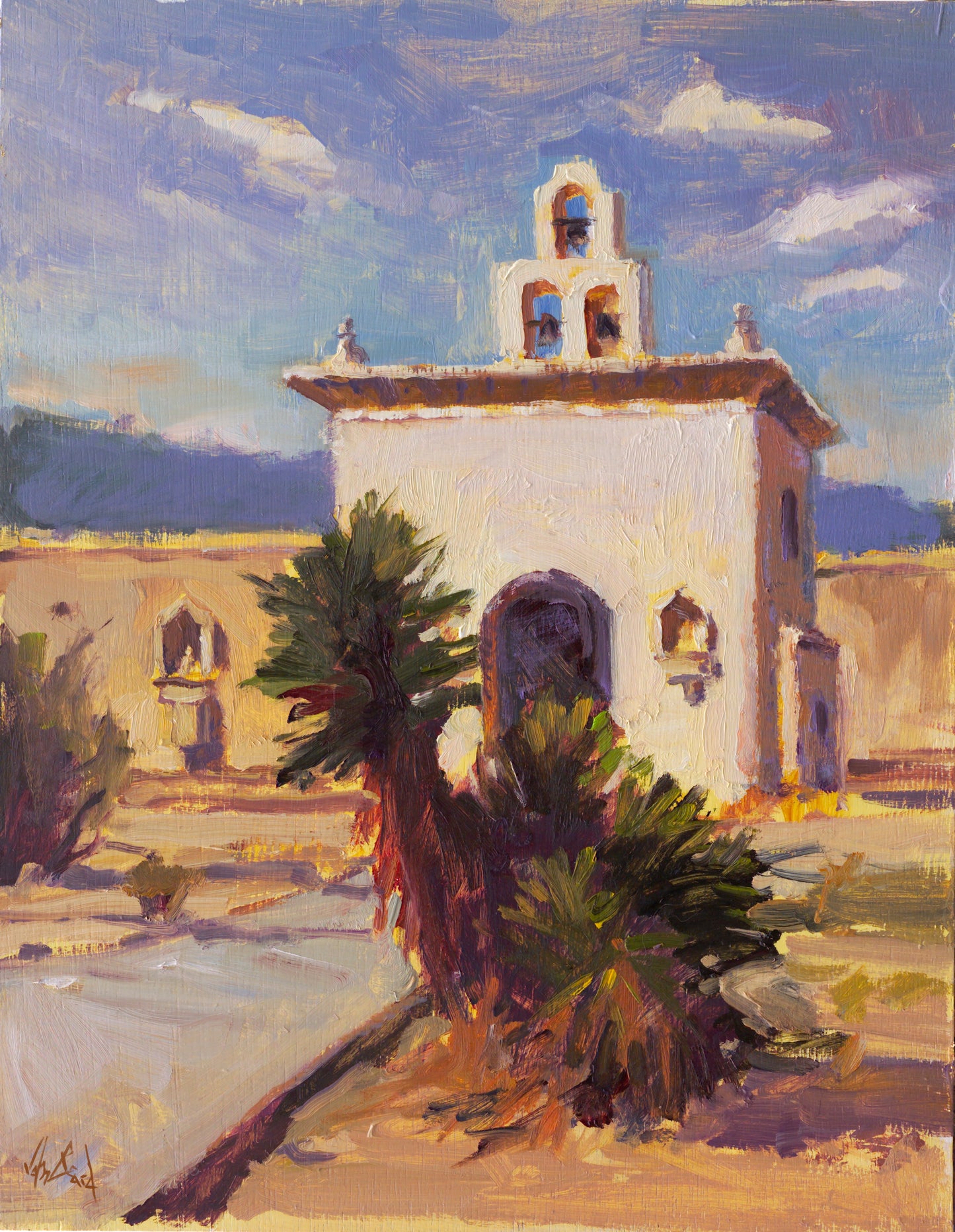 Desert Chapel Enhanced Canvas Print