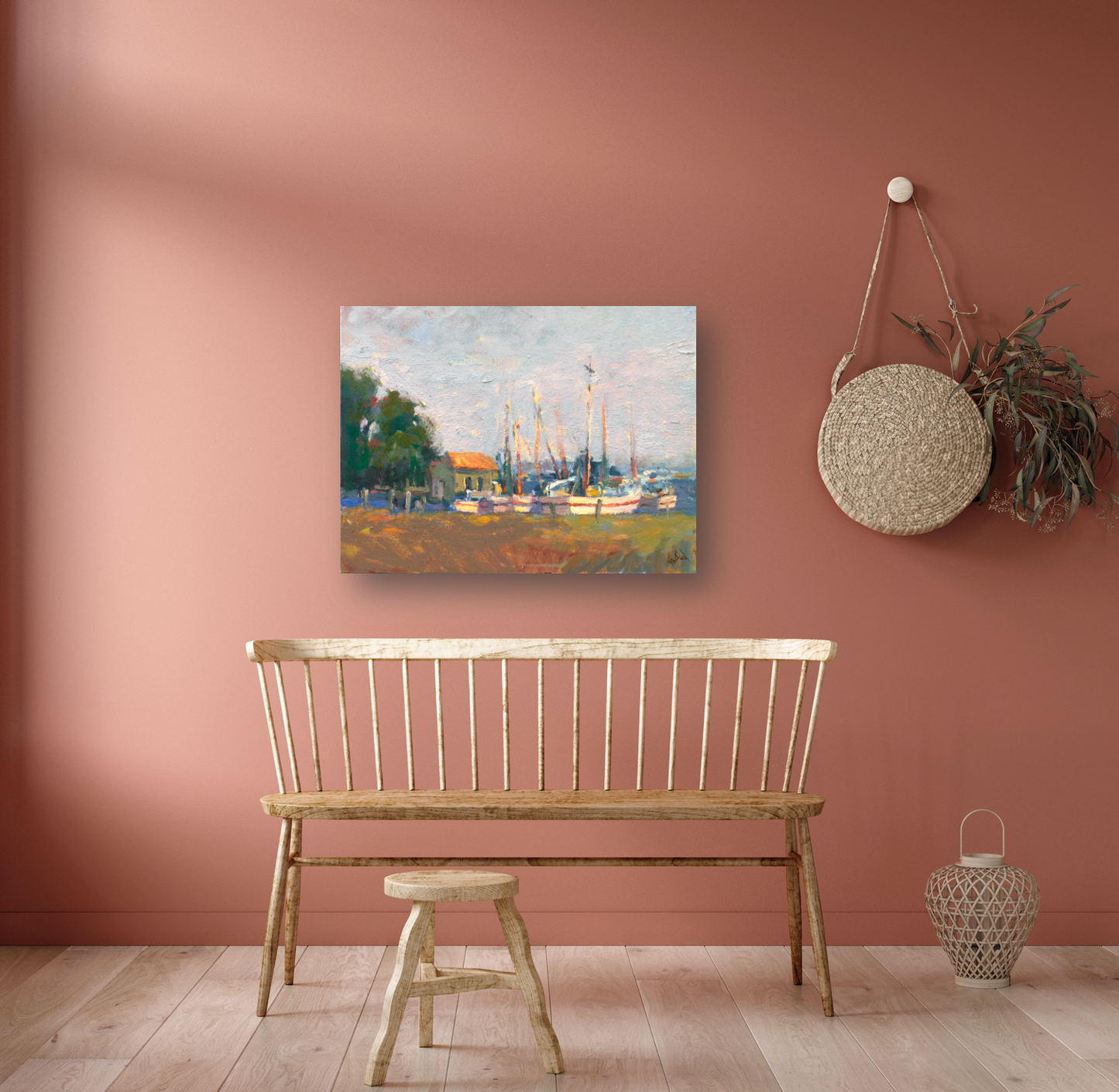 Dockside Artist Enhanced Canvas Print