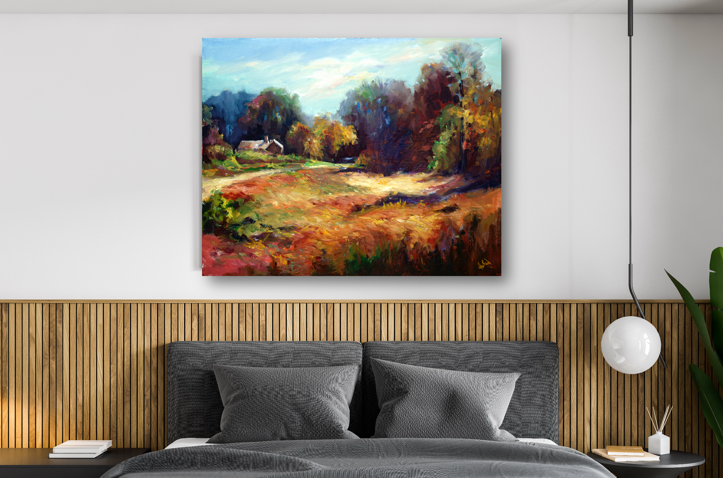 Fall in the Carolinas Artist Enhanced Canvas Print