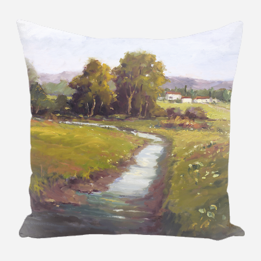 Flowers Along the Creek Pillow