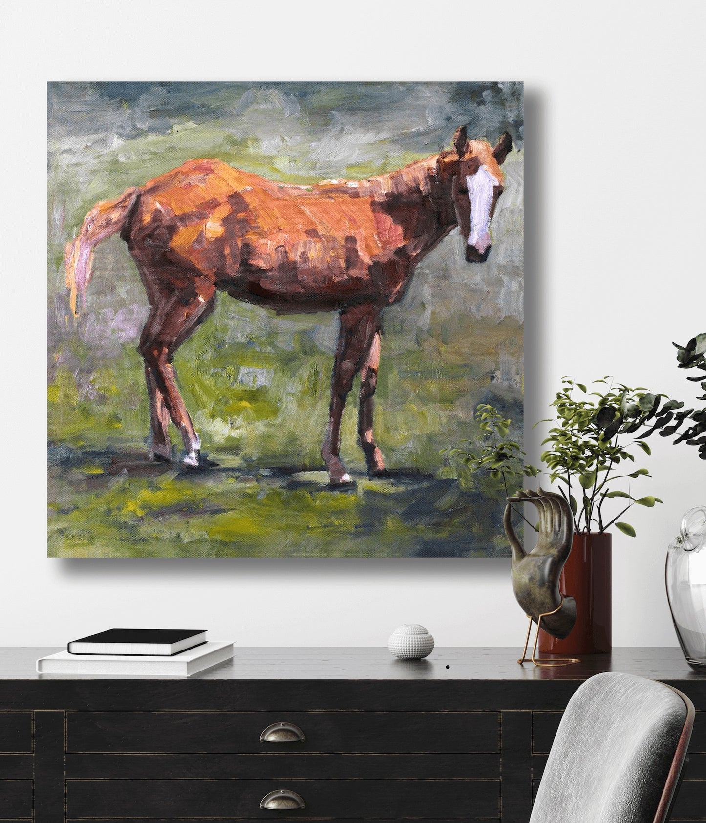 Foal High Gloss Metal Print