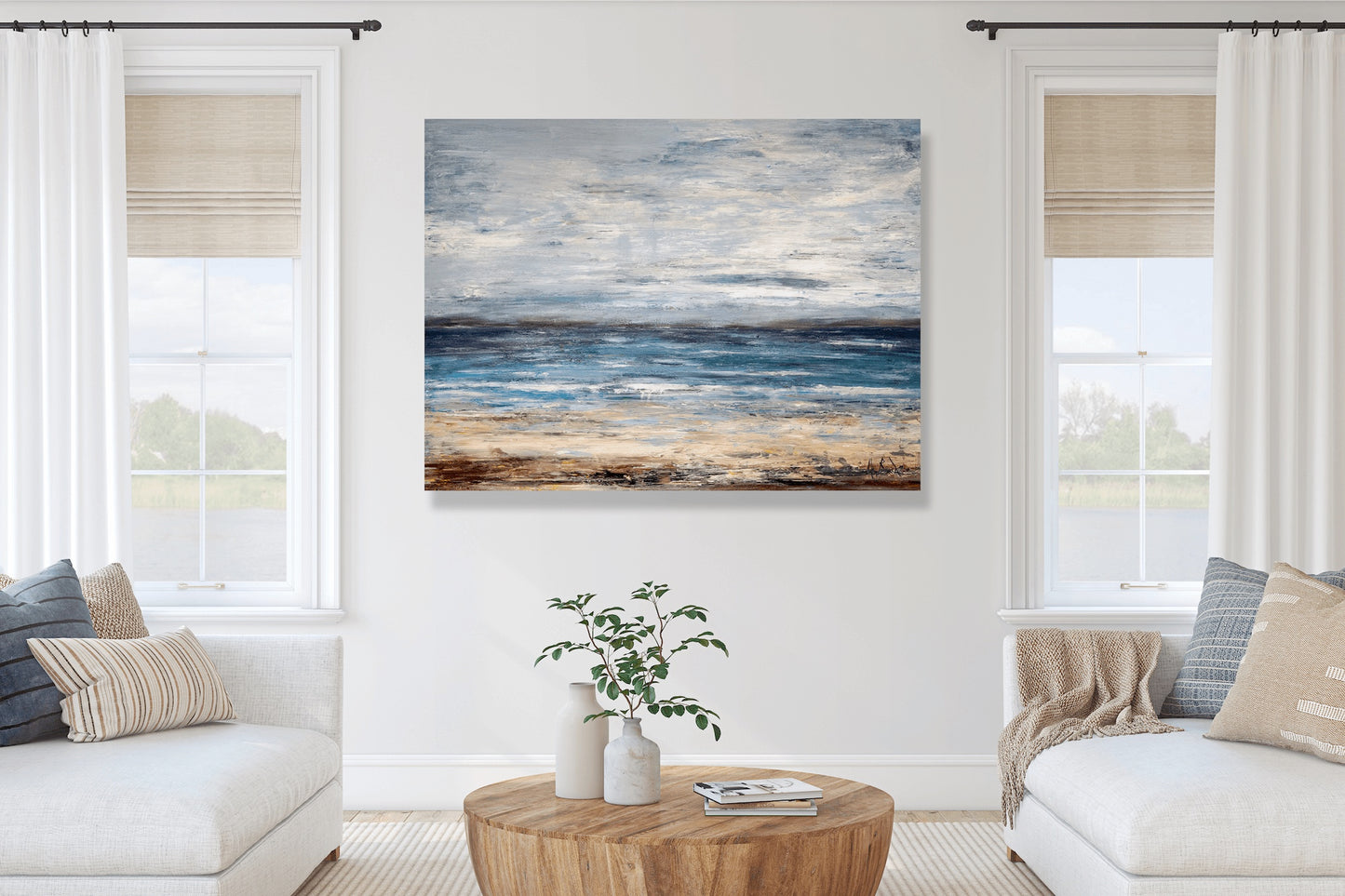 Gray Skies High Gloss Metal Print