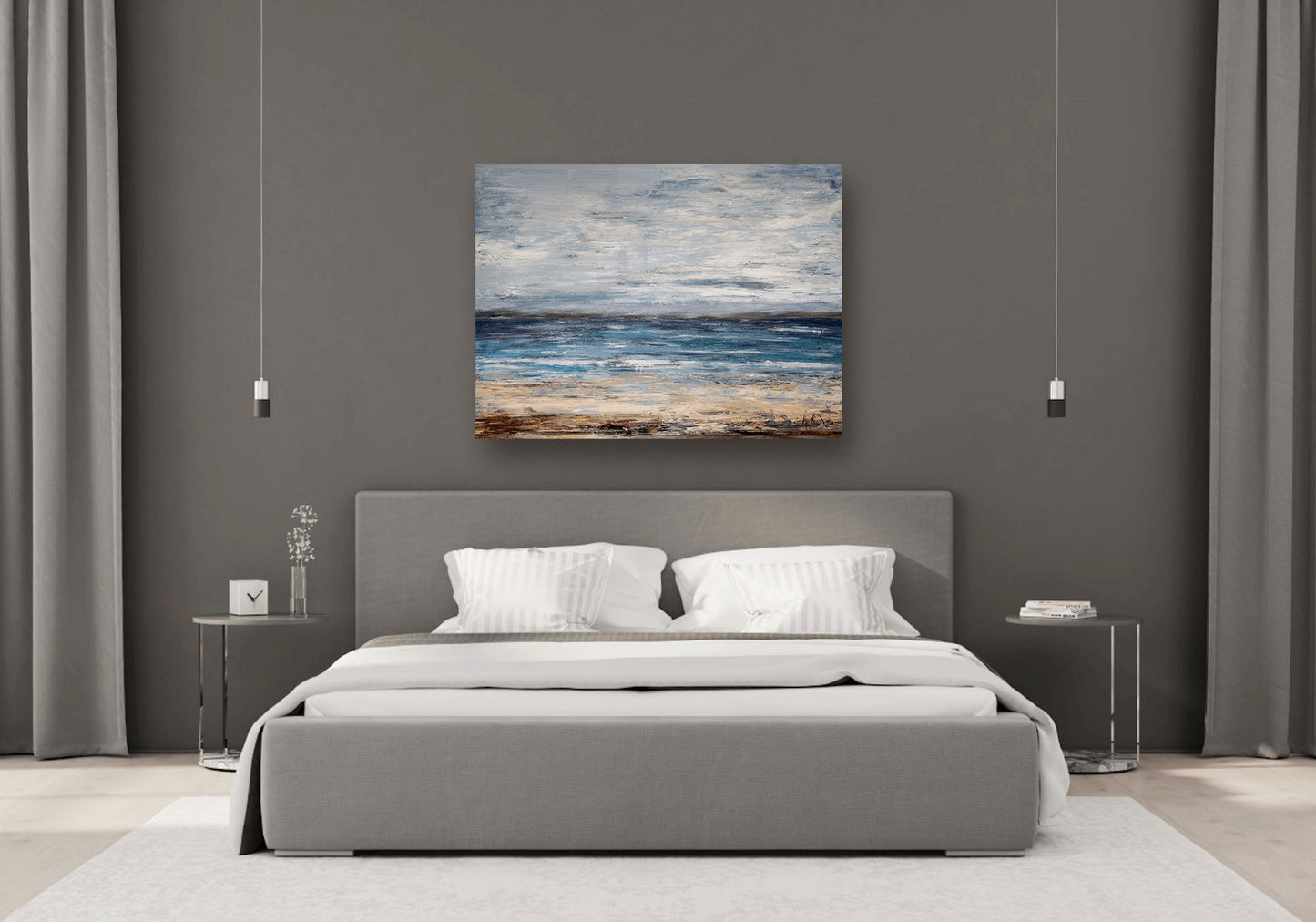 Gray Skies High Gloss Metal Print