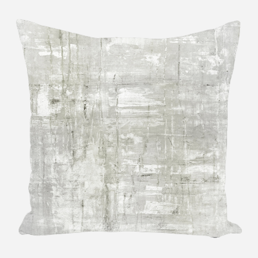 Gray on White I Pillow