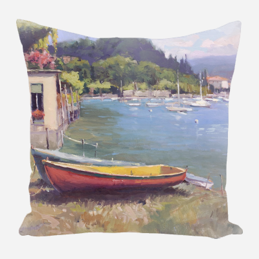 Greek Harbor Pillow