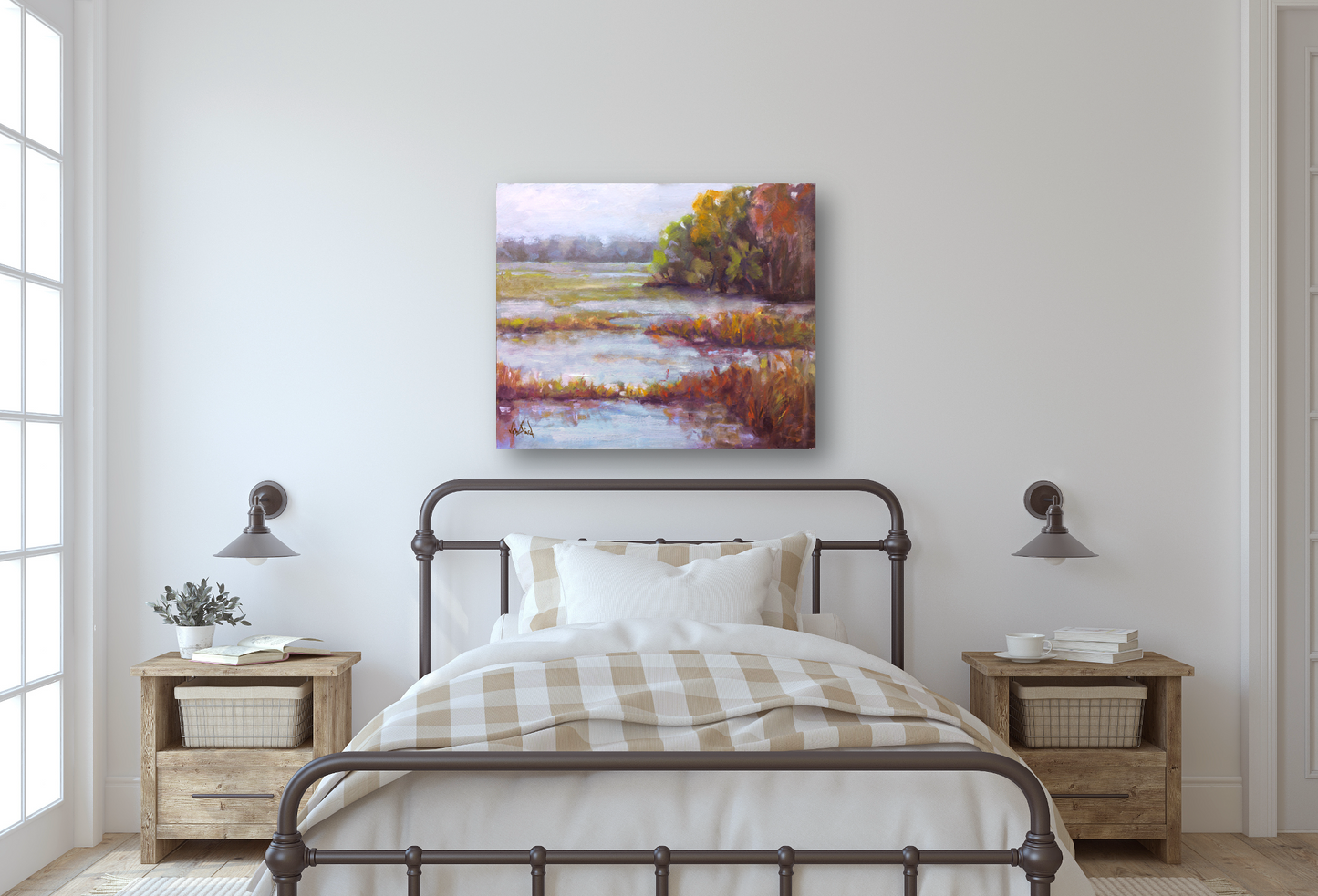 Hilton Head Marsh Artist Enhanced Canvas Print