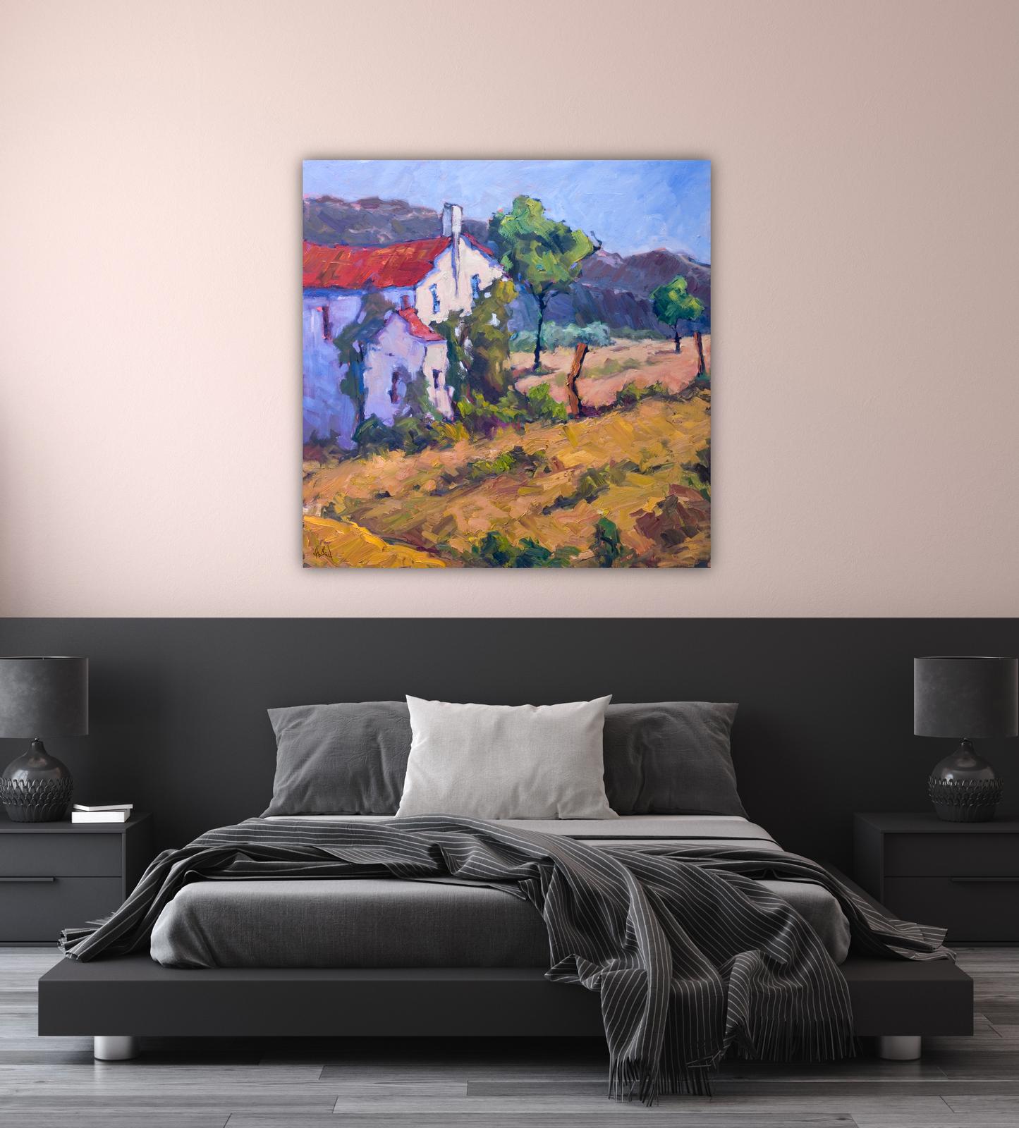 Italian Foothills Artist Canvas Enhanced Print