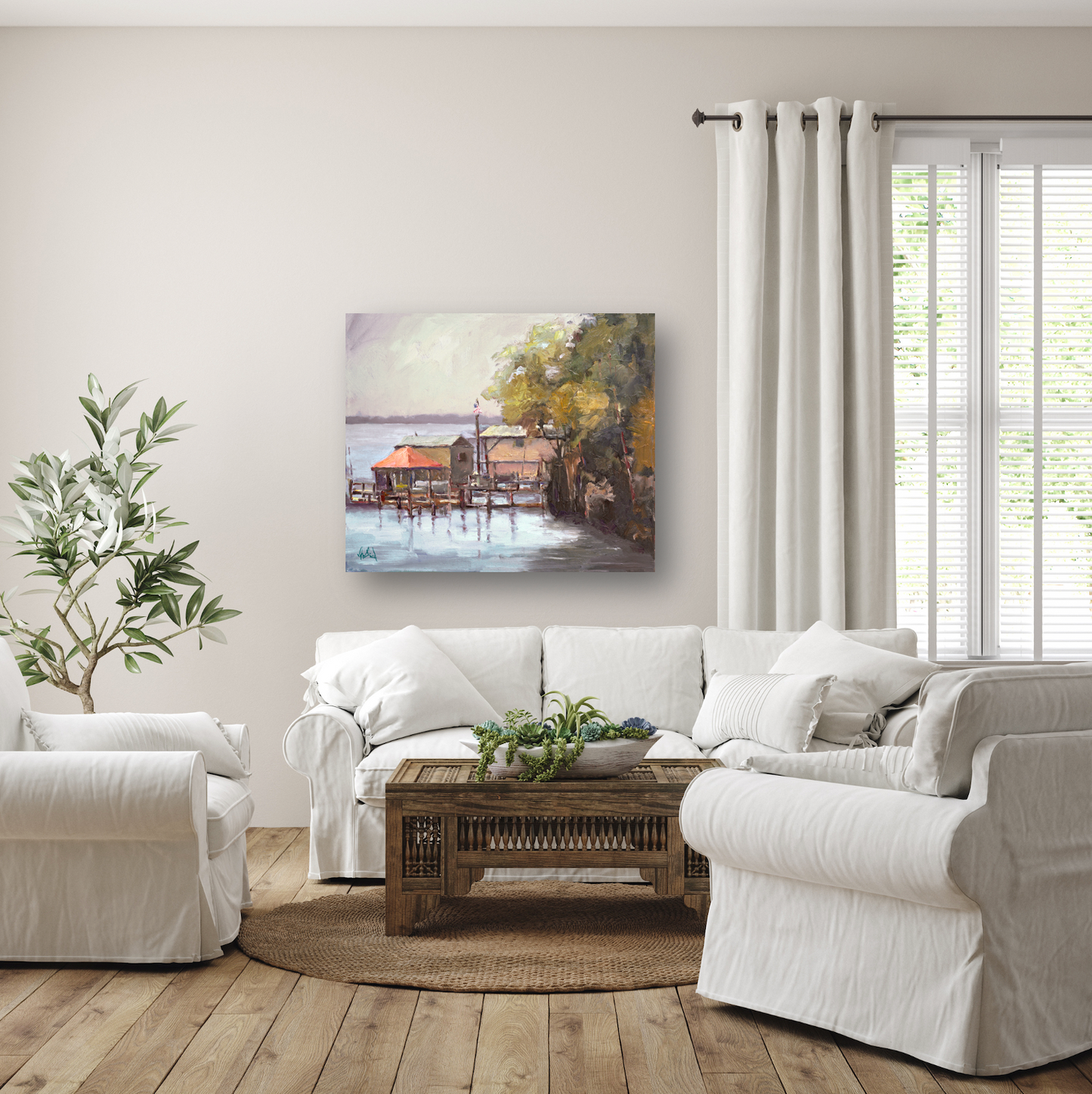 Julington Creek Artist Enhanced Canvas Print