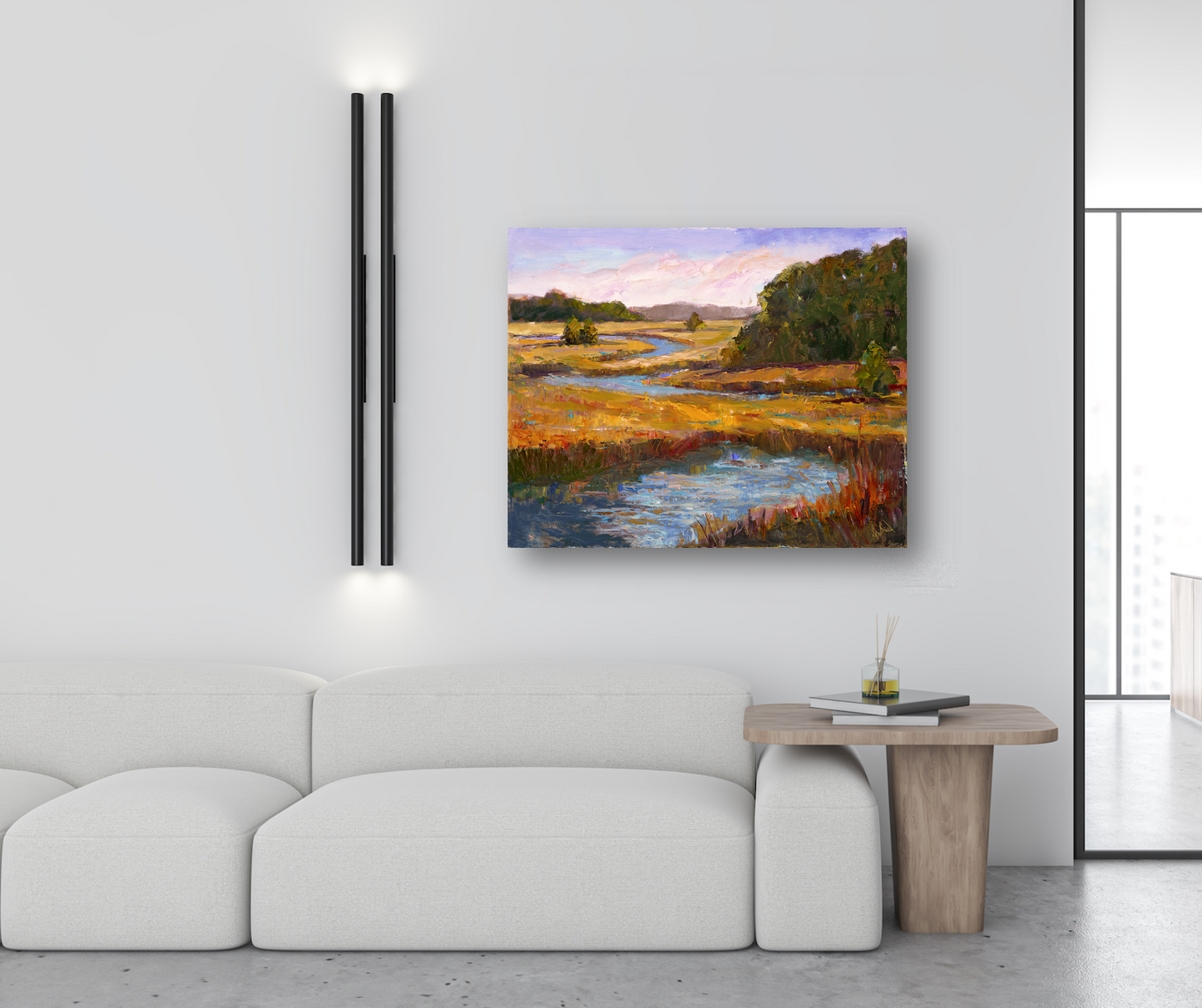 Kiawah Marsh Gold Artist Enhanced Canvas Print