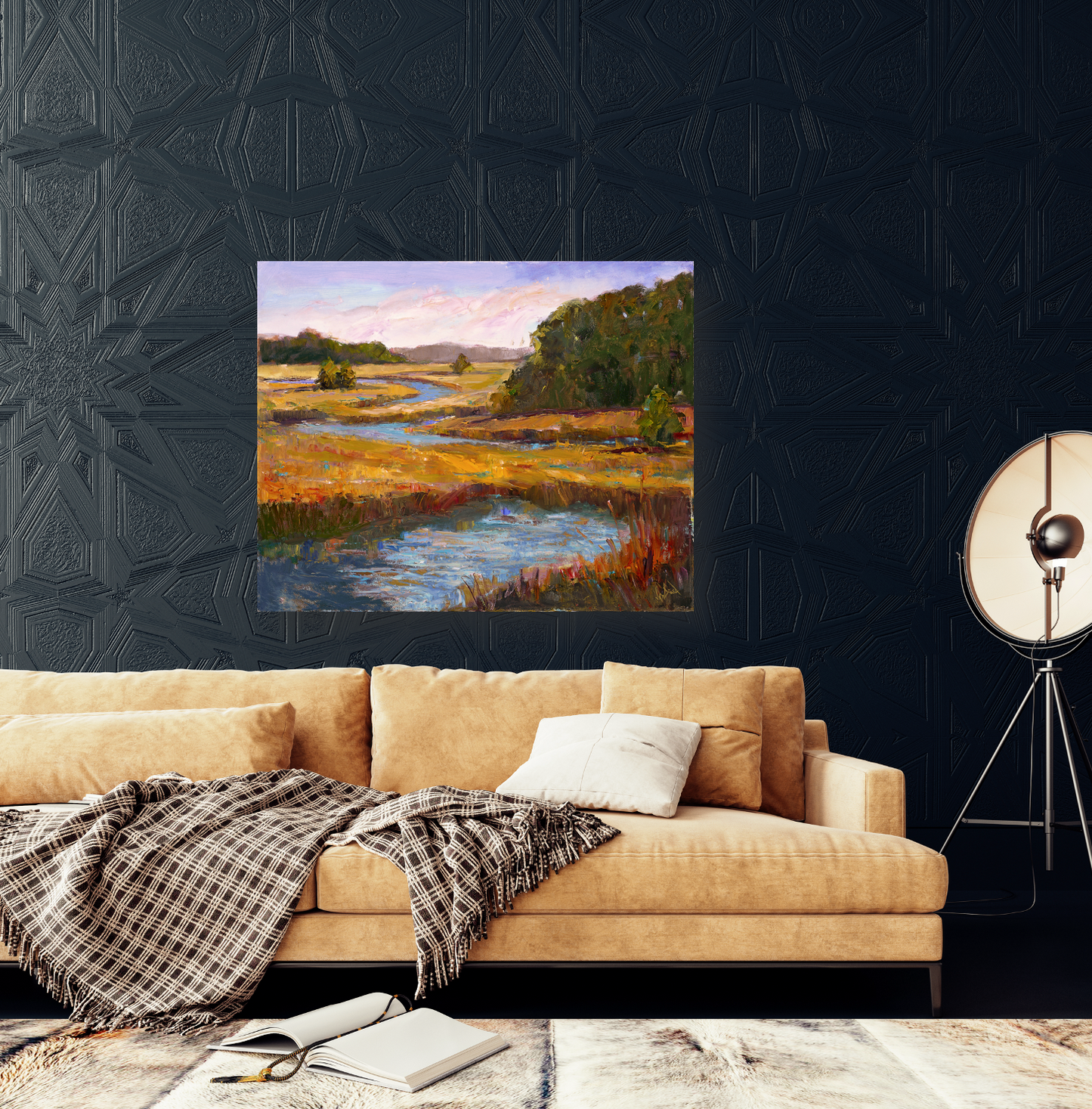 Kiawah Marsh Gold Artist Enhanced Canvas Print