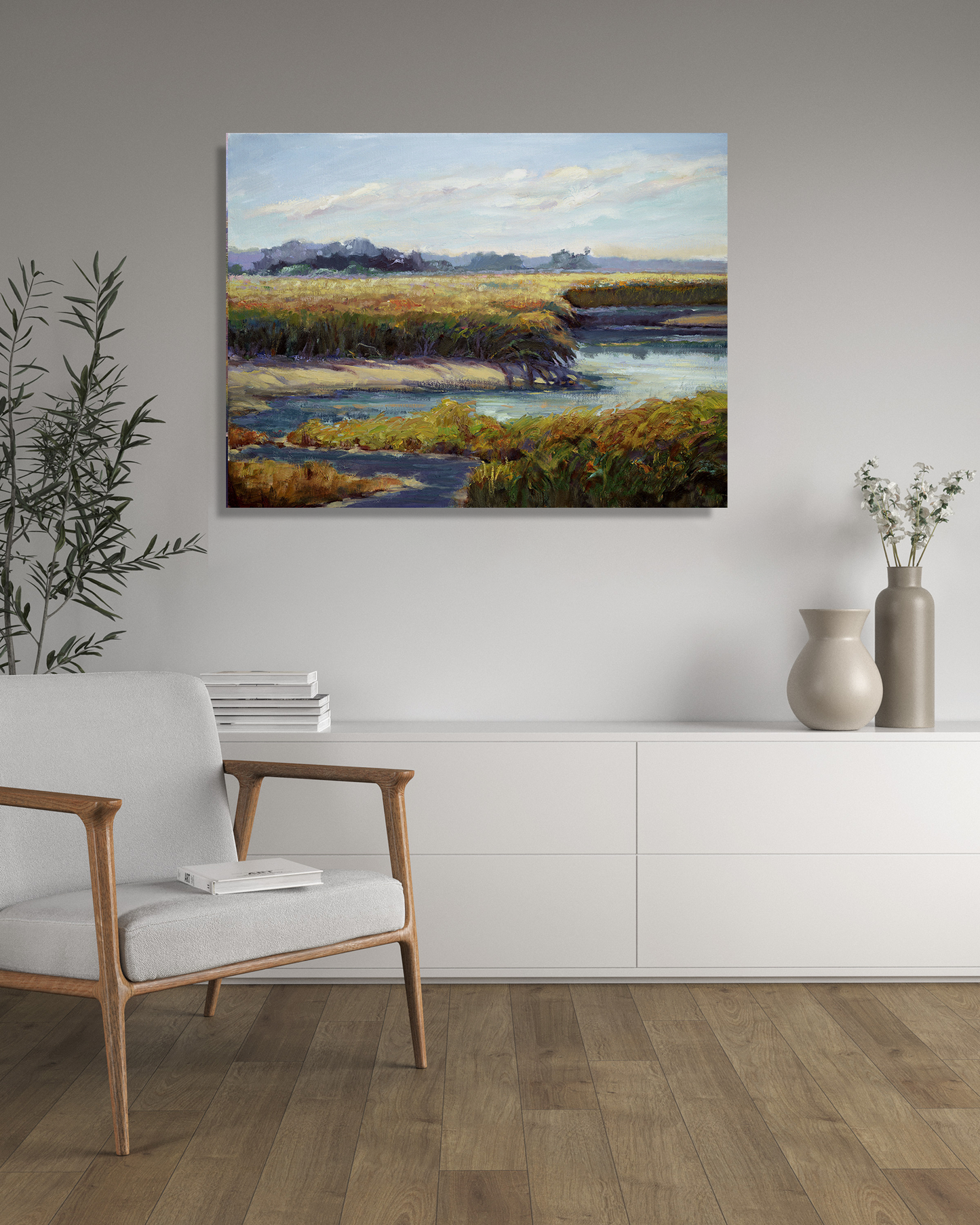 Kiawah Marsh Waterway Glossy Poster Print