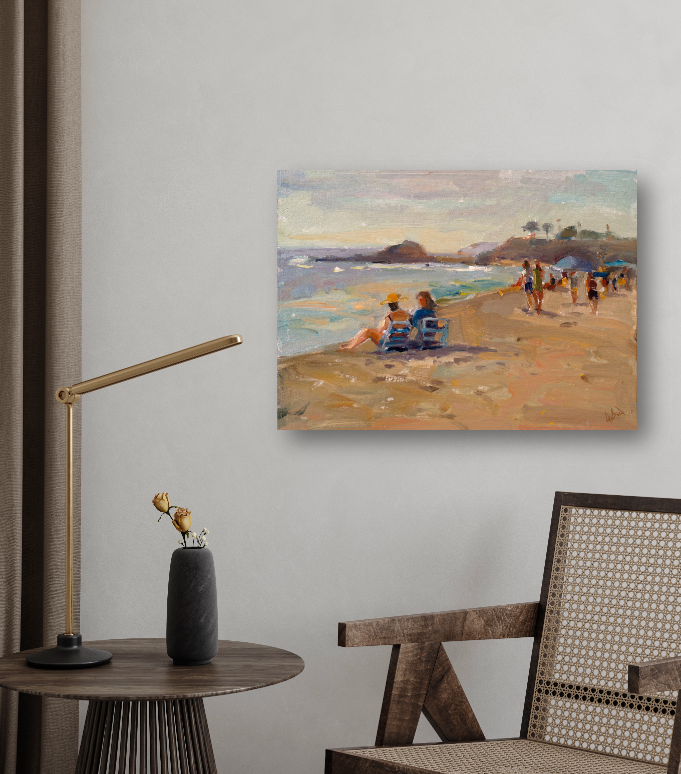 Laguna Beach Artist Enhanced Canvas Print