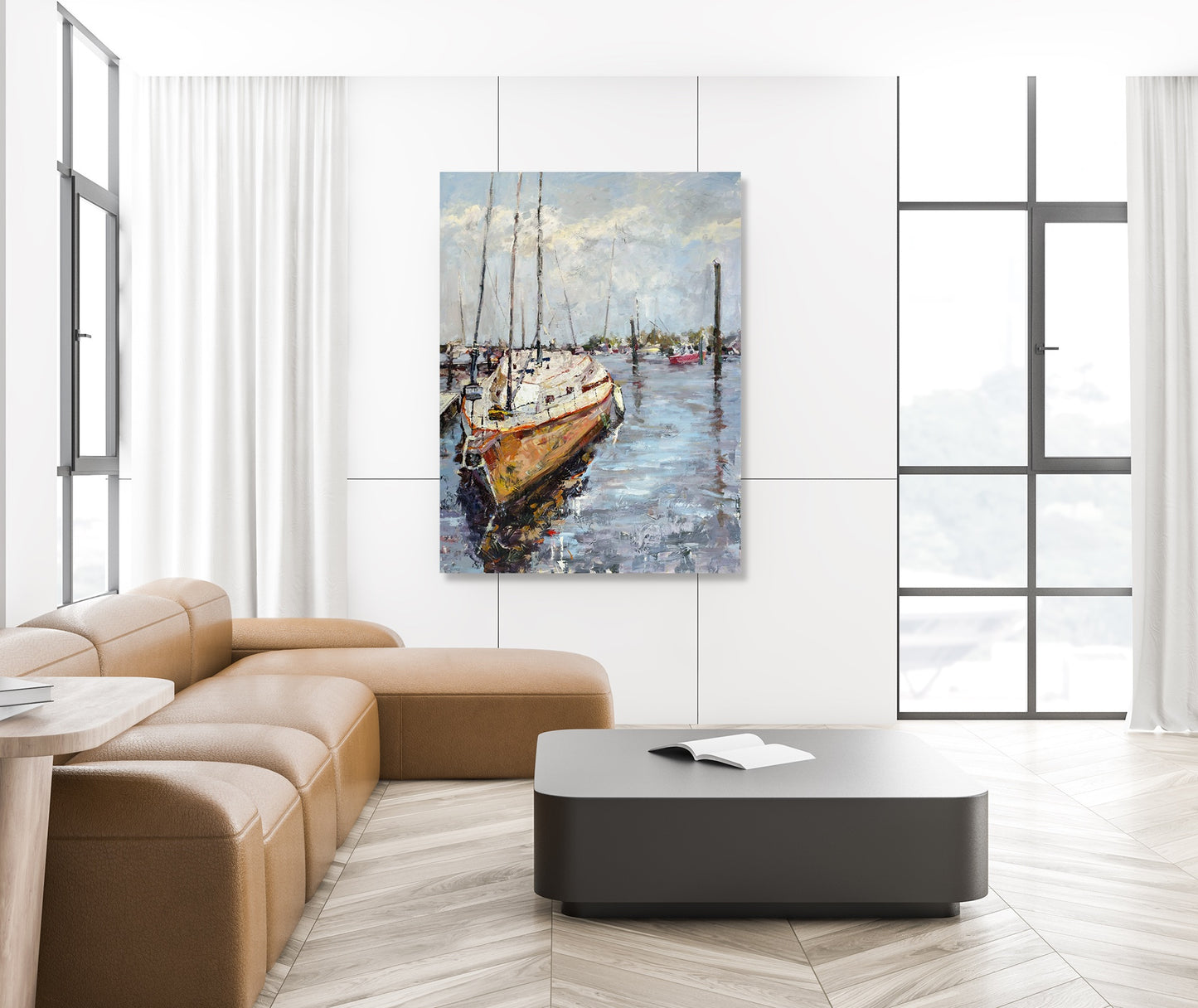 Let Go and Sail High Gloss Metal Print