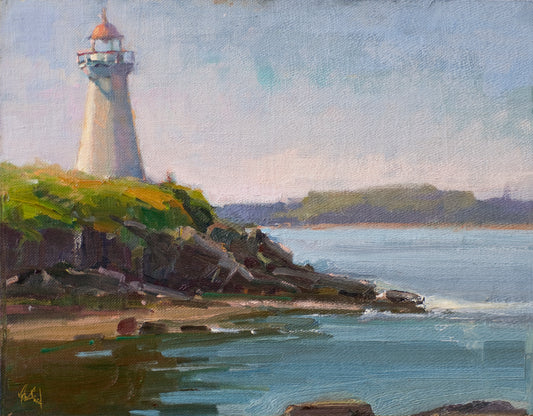 Lighthouse Artist Enhanced Canvas Print