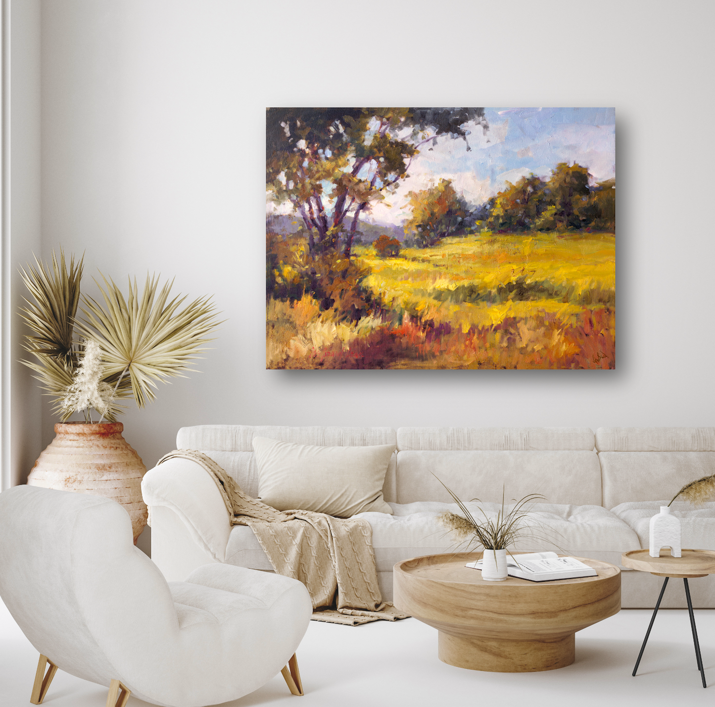 Light on the Meadow Artist Enhanced Canvas Print