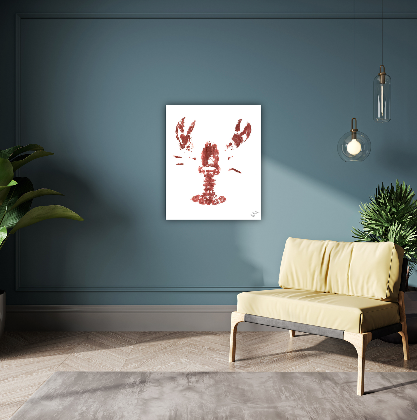 Lobster I High Gloss Metal Print