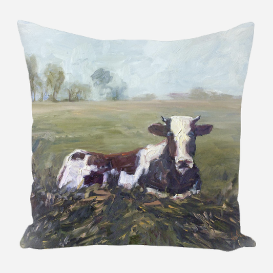 Lone Cow Pillow